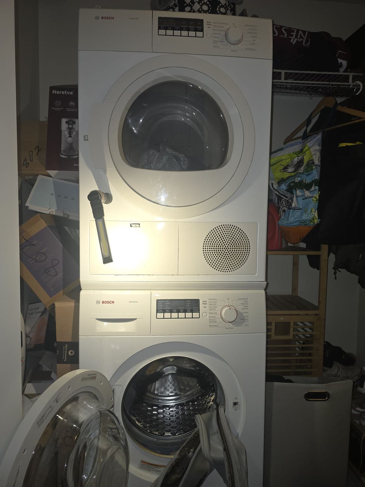 Bosch stacked laundry repair in Nobleton